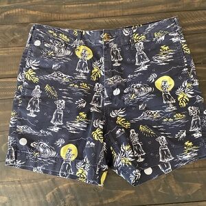 American Eagle Mens Shorts Waist 33 Next Level Flex Classic Fit Hawaiian